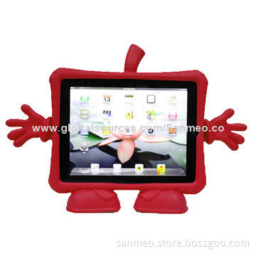 New Lovely 3D Cute Cartoon Children's Soft Thick Foam Standing Cover Case for iPad 2/3/4